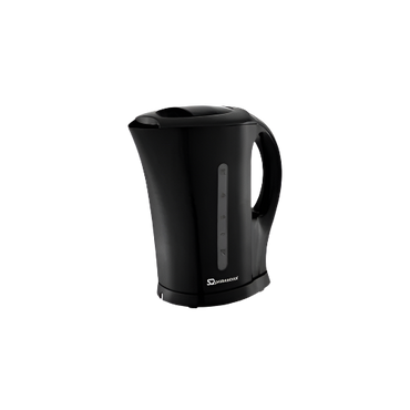 SQ Professional Aquen 1.7L Plastic Kettle 2200W Black with Auto Shut-Off and Boil-Dry Protection